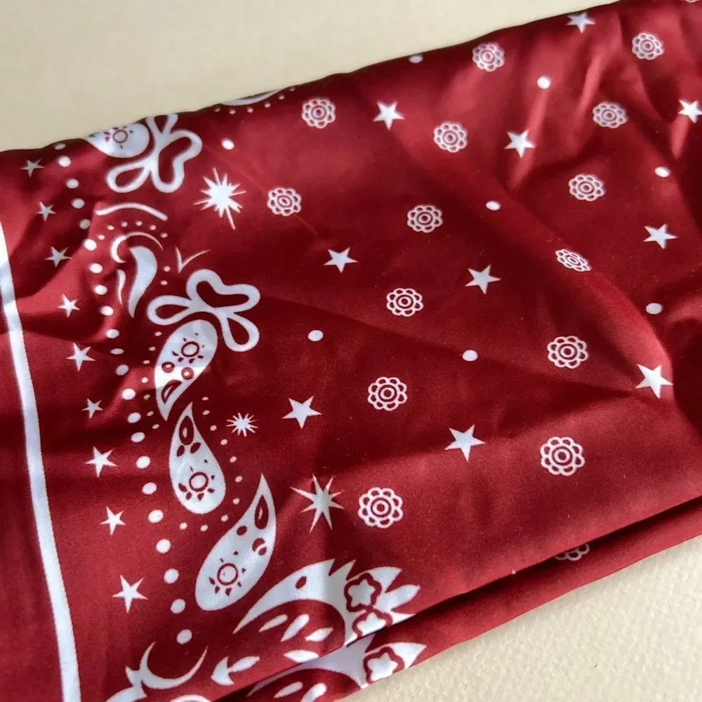 Maroon Paisley scarf P64